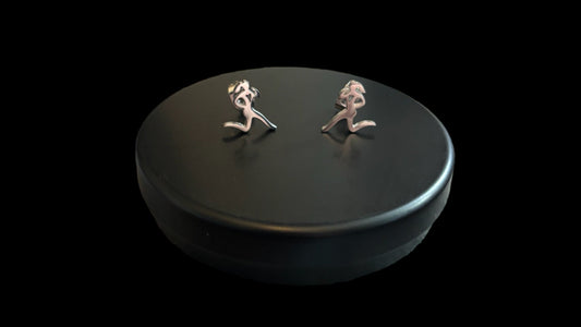 Surgical Stainless Steel Runner Stud Earrings Runner Earrings Runner Gift Running Girl Love Running Steel Jewellery Hypoallergenic Earrings